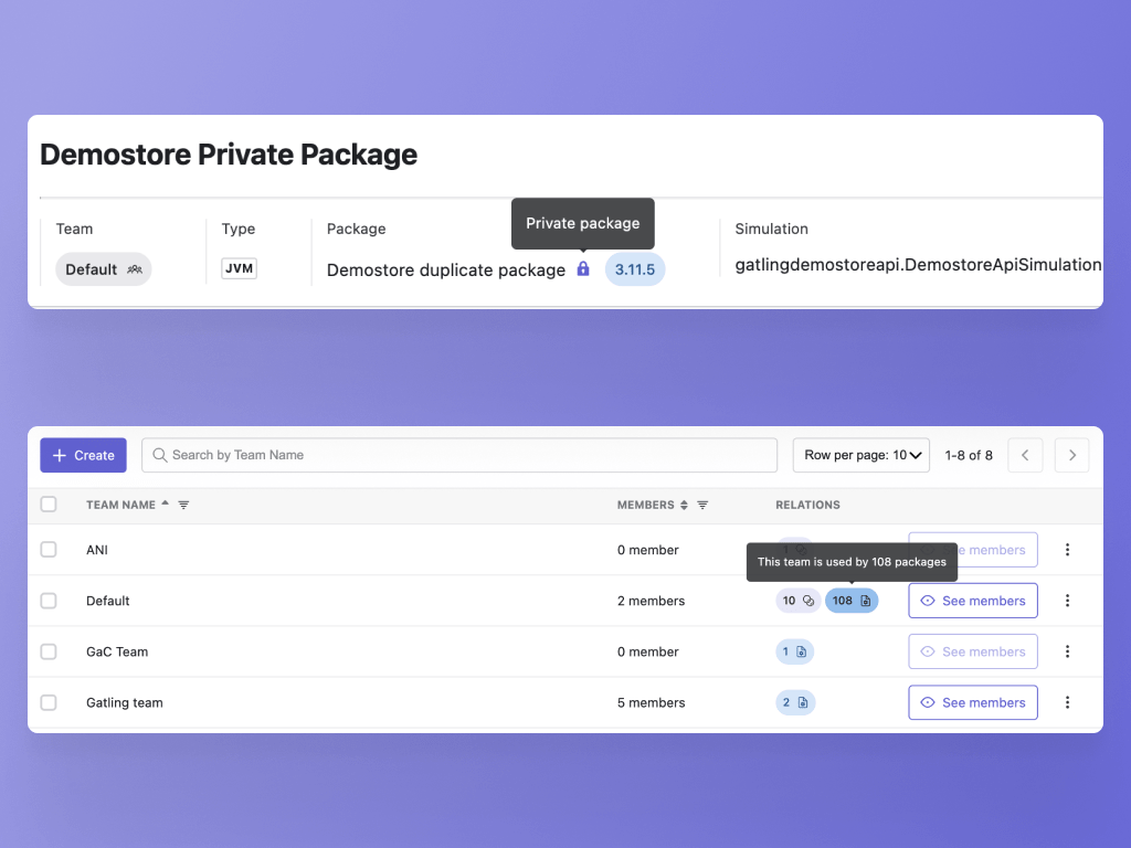 Feature 3 - Private Packages