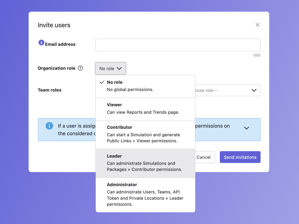 Feature 1 - Team Management Dashboard